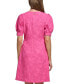 ფოტო #6 პროდუქტის Women's Blossom Jacquard Puff-Sleeve Dress