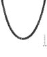 ფოტო #3 პროდუქტის Men's Ion Plating Stainless Steel Wheat Chain Necklace