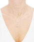 ფოტო #2 პროდუქტის Aquamarine Pear (1-1/2 ct. t.w.) & Diamond Accent Pendant Necklace in 14k Yellow Gold, 18"