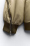Oversize nylon bomber jacket