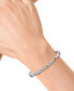 ფოტო #2 პროდუქტის EFFY® Multi-Gemstone Bezel Bangle Bracelet (1-5/8 ct. t.w.) in Sterling Silver