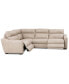 Фото #12 товара Gabrine 4-Pc. Leather Sectional with 2 Power Headrests, Created for Macy's