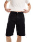 Фото #4 товара Brave Soul cotton twill worker carpenter shorts in black