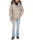 Фото #6 товара Men's Nisko Short Channel Quilted Puffer Jacket with Faux Fur Hood