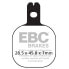 Фото #1 товара EBC FA Series Organic FA184 Brake Pads