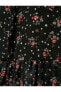 Фото #57 товара Mini Gömlek Elbise Çiçekli Şifon Katlı