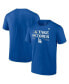 ფოტო #1 პროდუქტის Big Boys Royal Los Angeles Dodgers 2023 Postseason Locker Room T-shirt