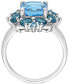 Кольцо Macy's Blue Topaz Halo