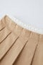 Фото #6 товара Комбинированная юбка со складками ZARA