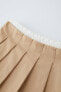 Комбинированная юбка со складками ZARA