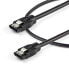 StarTech.com 0.3 m Round SATA Cable - 0.3 m - SATA III - SATA 7-pin - SATA 7-pin - Male/Male - Black