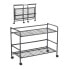 Shelves Confortime Black Iron Foldable With wheels (67 x 30 x 44,8 cm)