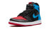 Кроссовки Nike Air Jordan 1 Retro High NC to Chi Leather (W) (Красный, Синий, Черный)