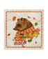 Фото #1 товара Fiona Stokes-Gilbert 'Fall Bear' Canvas Art - 18" x 18"