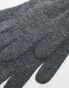 My Accessories London touch screen knitted gloves in grey