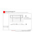 Фото #4 товара Iron Console Table with Glass Top and Wooden Shelf