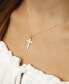 Фото #2 товара Macy's flat Cross Necklace Set in 14k Gold