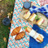 Фото #7 товара Плед пикниковый с зигзаг-узором Relaxdays Picknickdecke 200x300 (Плед для пикника)
