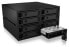 Фото #7 товара ICY BOX IB-2281MSK - 2x 5.25" - Storage drive tray - 2.5" - SATA II - SATA III - Black - Aluminium - Metal