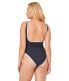 L*Space Womens Coco One-Piece Classic Swimsuit Black/Cream Size Small