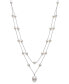 Cultured Freshwater Pearl (5-6mm & 9-10mm) 16" Layered Necklace in Sterling Silver