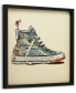 Фото #4 товара High Heeled Top Sneaker Dimensional Collage Framed Graphic Art Under Glass Wall Art, 25" x 25" x 1.4"