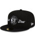 Фото #2 товара Men's x Just Don Black Brooklyn Nets 59FIFTY Fitted Hat
