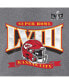 Фото #2 товара Women's Heather Gray Kansas City Chiefs Super Bowl LVIII Our Pastime Tri-Blend Scoop Neck T-shirt