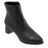 Фото #2 товара Trotters Kim T1958-001 Womens Black Narrow Leather Ankle & Booties Boots 7.5