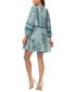 Фото #2 товара Women's Dahlia Printed Lace-Trim Babydoll Dress