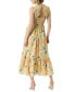 Фото #2 товара Women's Mira Floral-Print Smocked Maxi Dress