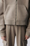 Куртка из мягкой ткани с капюшоном ZARA