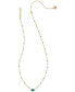 ფოტო #2 პროდუქტის Gold-Tone Mini Elisa Enamel Frame Short Pendant Necklace, 15" + 4" extender