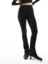 Фото #7 товара ASOS 4505 active fine rib kick flare leggings in black