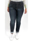 Фото #1 товара Plus Size High Rise Ankle Skinny Jeans