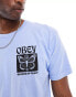 Obey unisex weapon of peace graphic t-shirt in blue