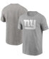 ფოტო #1 პროდუქტის Men's Heathered Gray New York Giants Primary Logo T-shirt