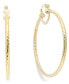 Фото #1 товара Twisted Large Hoop Earrings in 14k Gold Over Sterling Silver