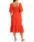 Фото #2 товара Платье Avec Les Filles женское с рукавами-пуфами Midi Dress