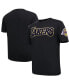 Men's Black Los Angeles Lakers Chenille T-shirt Черный, S - фото #4