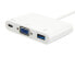 Фото #6 товара Equip USB Type C to VGA Female/USB A Female/PD Adapter - USB 3.2 Gen 1 (3.1 Gen 1) Type-C - White - USB 3.2 Gen 1 (3.1 Gen 1) Type-A - USB 3.2 Gen 1 (3.1 Gen 1) Type-C - VGA - Plastic - China - CE - RoHS