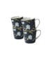 Фото #1 товара Heritage Collectables 17 Oz Midnight Uni Mugs in Gift Box, Set of 4