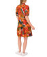 ფოტო #2 პროდუქტის Women's Floral Short-Sleeve Babydoll Dress