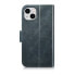 Фото #13 товара Чехол для смартфона ICARER Oil Wax Wallet Case с RFID защитой, кожаный, с карманом, iPhone 14, синий