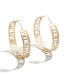 ფოტო #1 პროდუქტის Women's x Baublebar Gold-Tone Minnesota Vikings Large Cutout Hoop Earrings