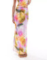 Фото #5 товара ASOS DESIGN large scale floral co ord maxi skirt in multi