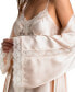 ფოტო #4 პროდუქტის Women's Luxe Brides Blush Lingerie Long Robe