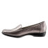 Фото #4 товара Trotters Jenn T9521-033 Womens Gray Narrow Leather Loafer Flats Shoes 10