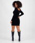 Фото #2 товара Women's Square-Neck Bodycon Sweater Dress, Created for Macy's