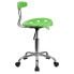 Фото #1 товара Vibrant Apple Green And Chrome Swivel Task Chair With Tractor Seat